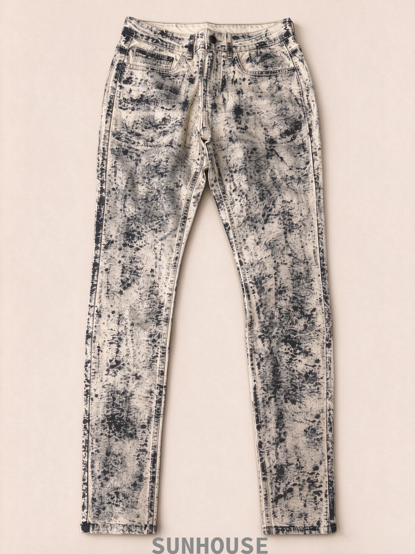 Black Speckle Skinny Pants