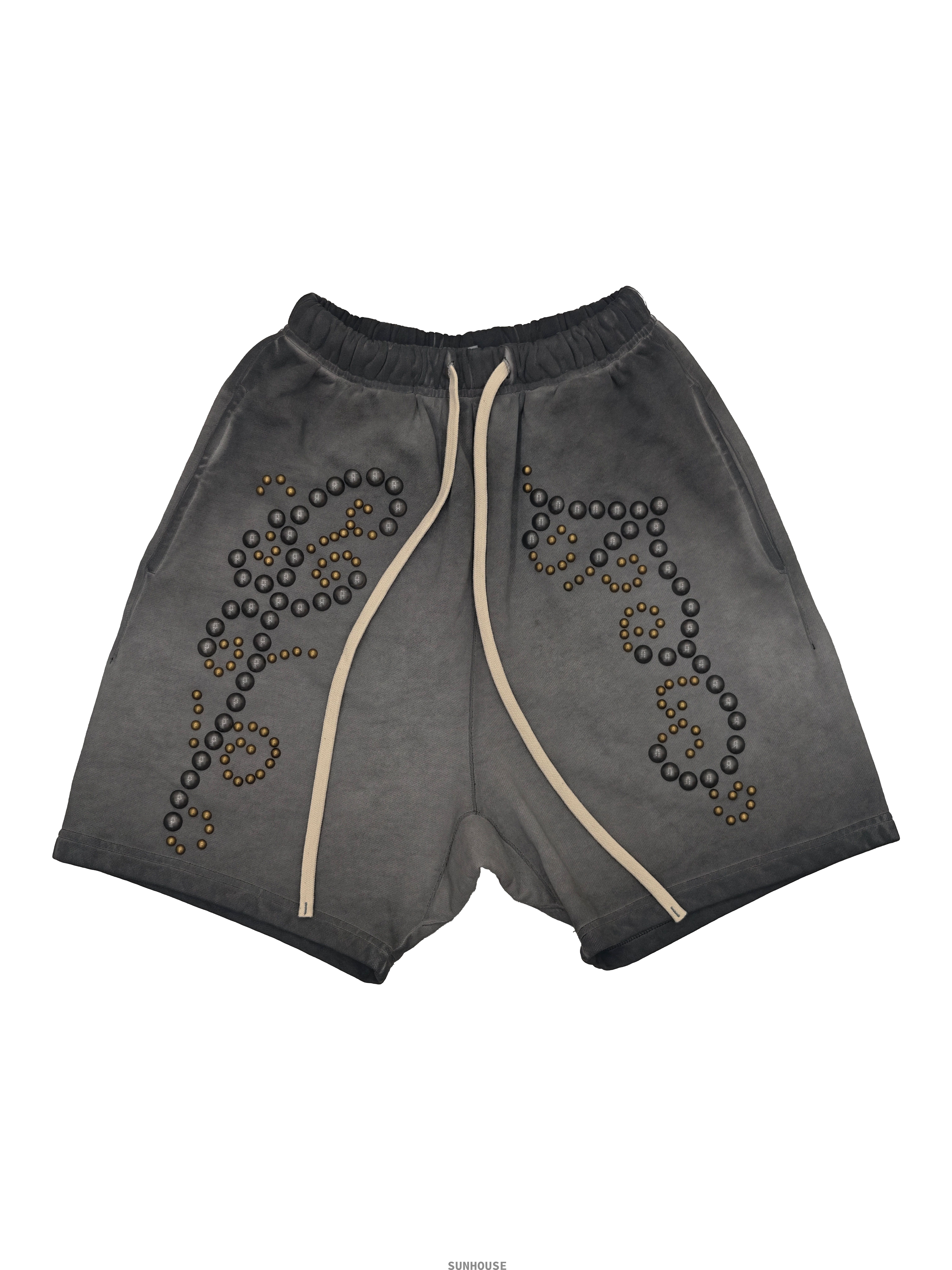 Grey Rivet Capri