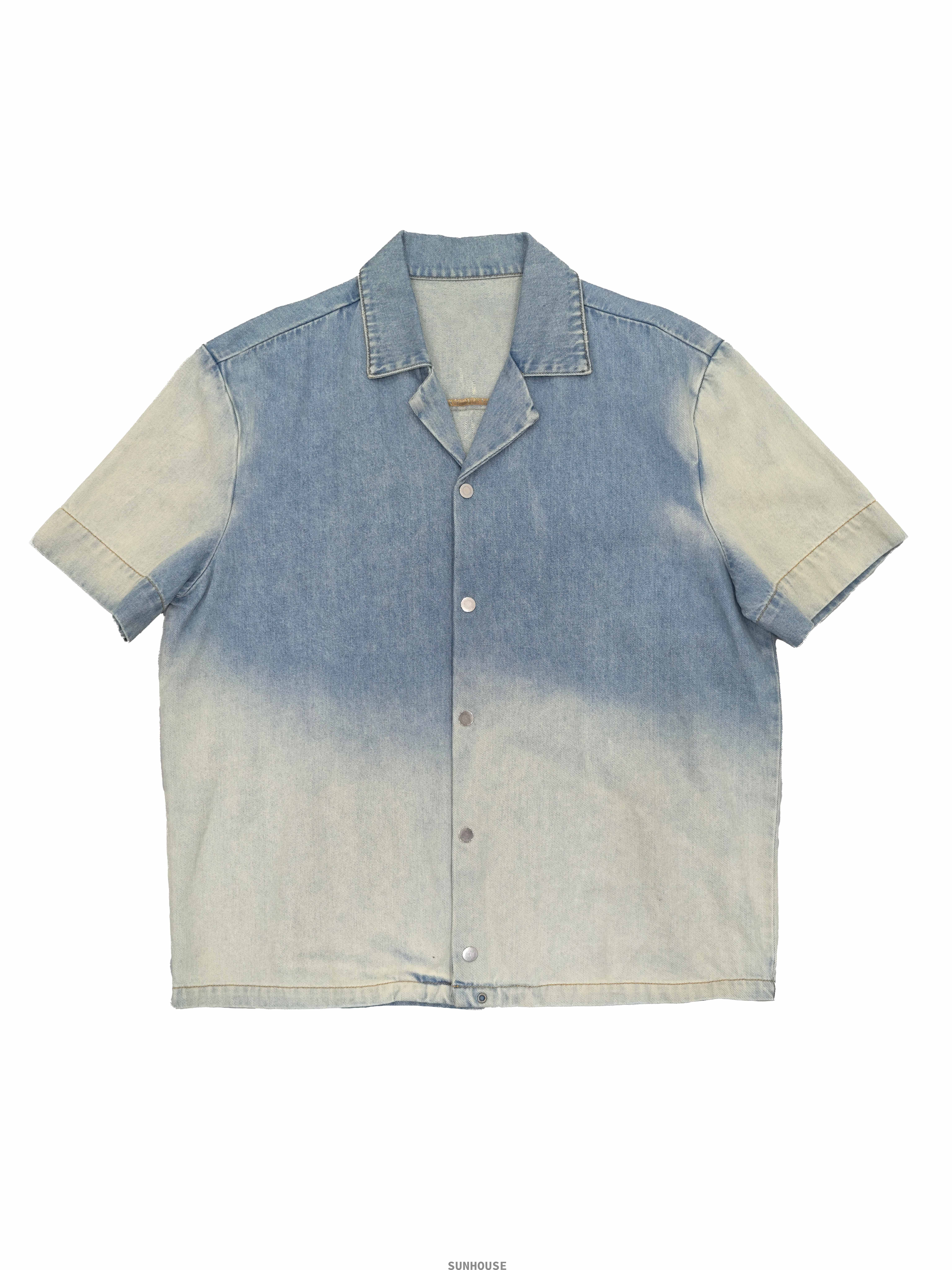 Greyish Blue Washed Top