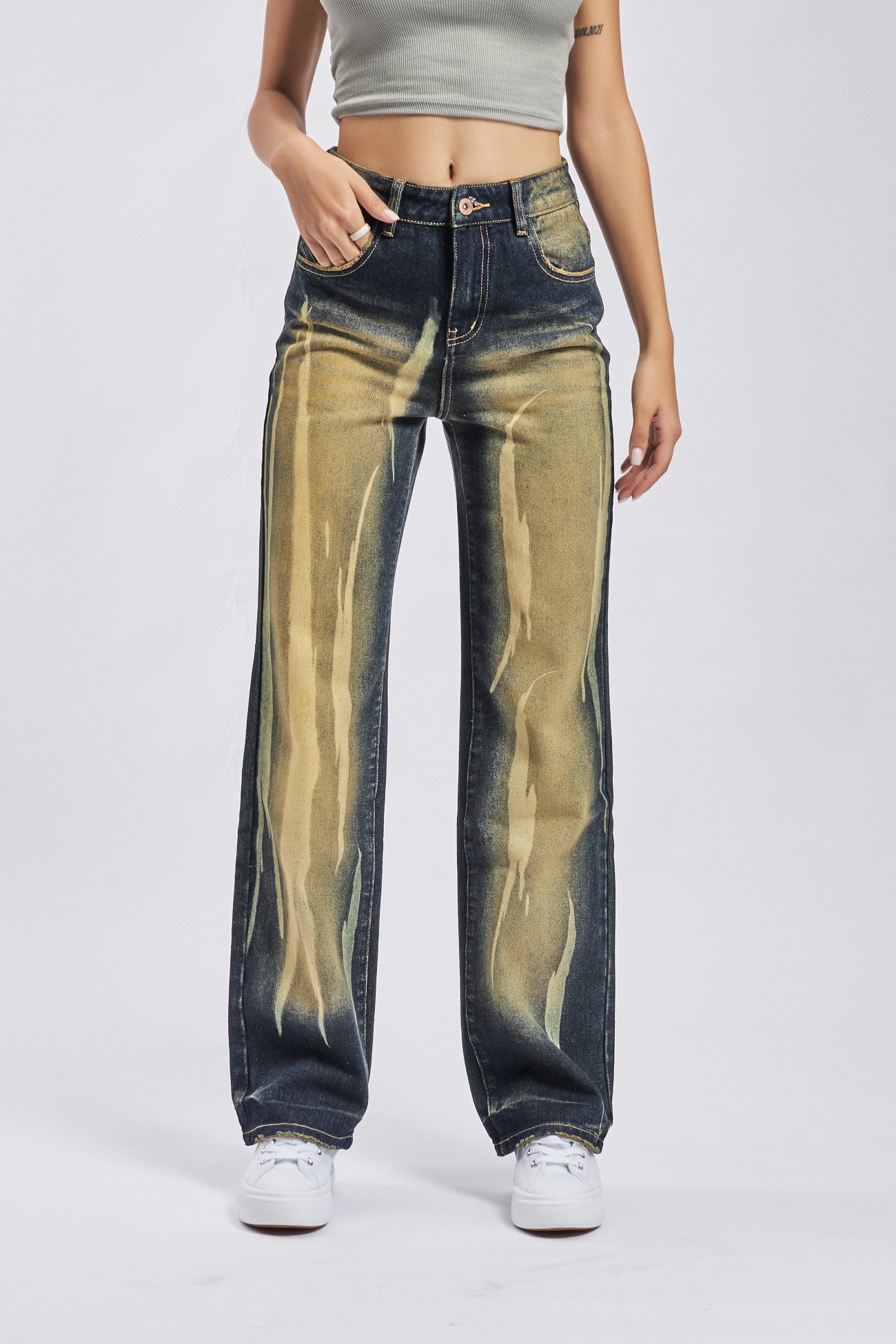 Desert eagle straight denim jean