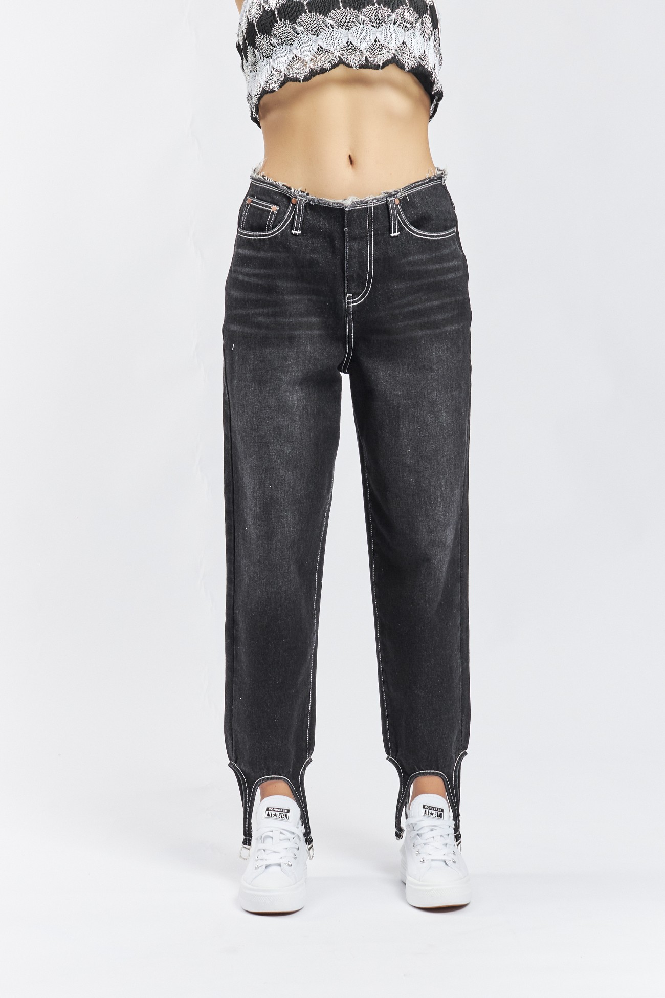 First love denim jean - black 