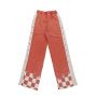  Vintage Orange Checkerboard Trousers